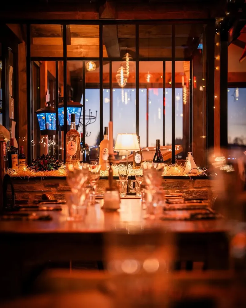 Repas hiver restaurant